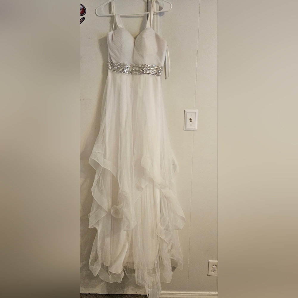 Elegant White Evening Gown